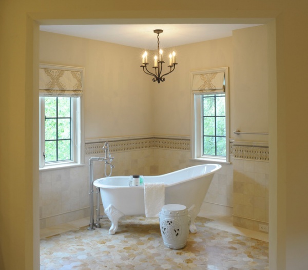 transitional bathroom by A. A. Luketic & Associates Inc.