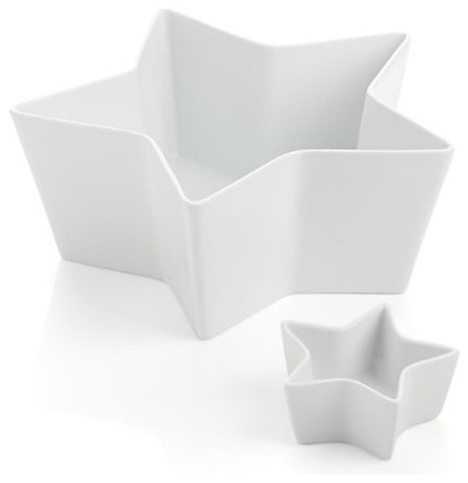 contemporary serving bowls by Crate&Barrel