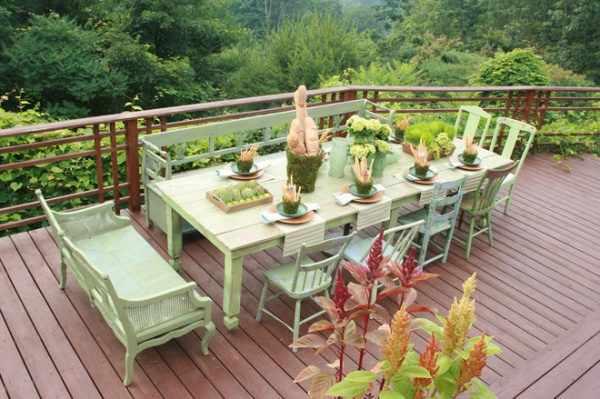 rustic deck by Amy Jesaitis