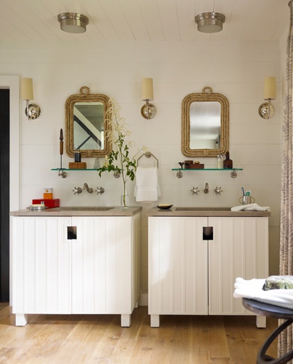 beach style bathroom by Thom Filicia Inc.