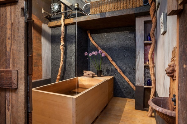 industrial bathroom by KuDa Photography