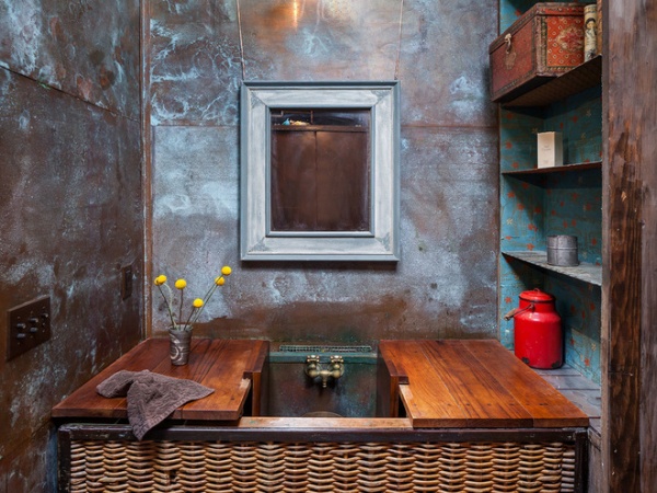 industrial bathroom by KuDa Photography