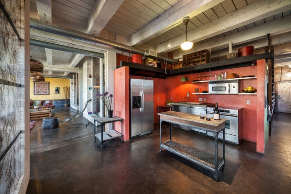 industrial kitchen by KuDa Photography