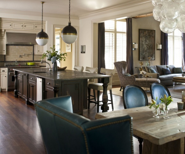 transitional kitchen by Heather Garrett Design