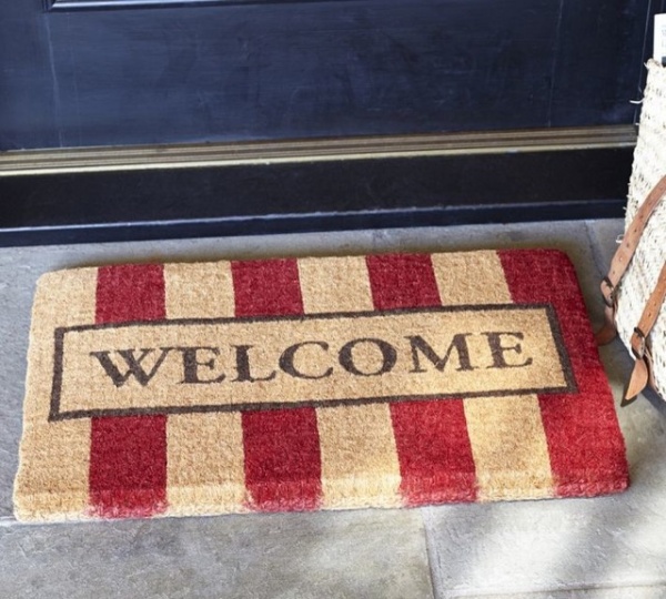 contemporary doormats by Pottery Barn