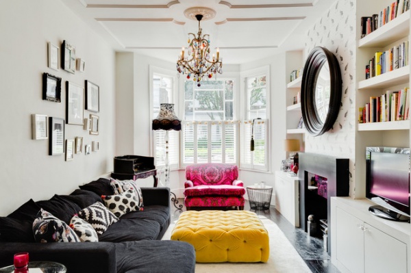 eclectic living room by Honey Bee Interiors