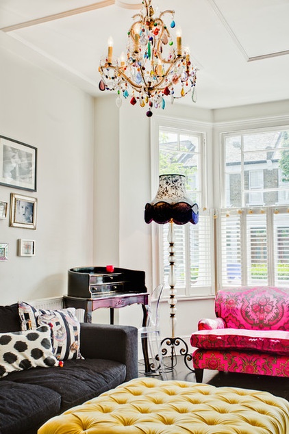 eclectic living room by Honey Bee Interiors