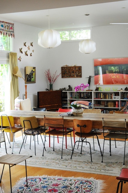 eclectic dining room by Luci.D Interiors