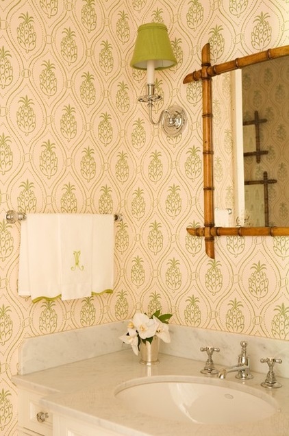 eclectic powder room by Elizabeth Dinkel