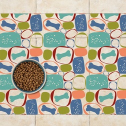 midcentury pet bowls and feeding by Sniff It Out Pet Mats