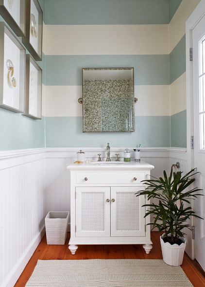 beach style bathroom by Jules Duffy Designs