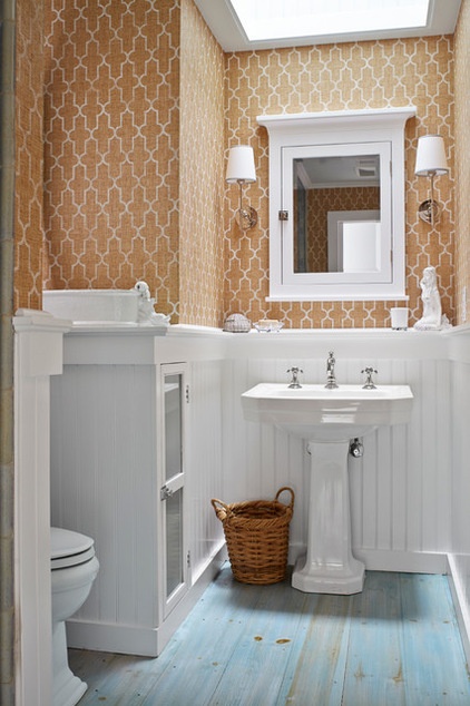 beach style bathroom by Jules Duffy Designs