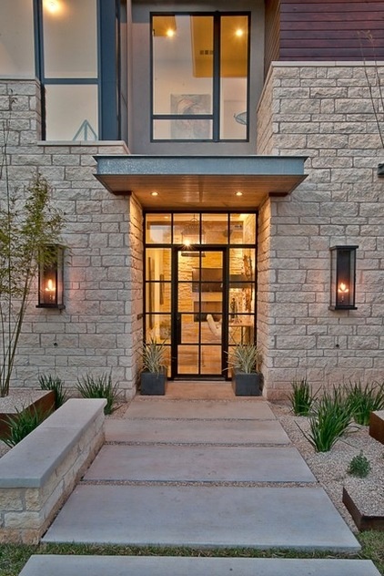 contemporary entry by Greenbelt Construction