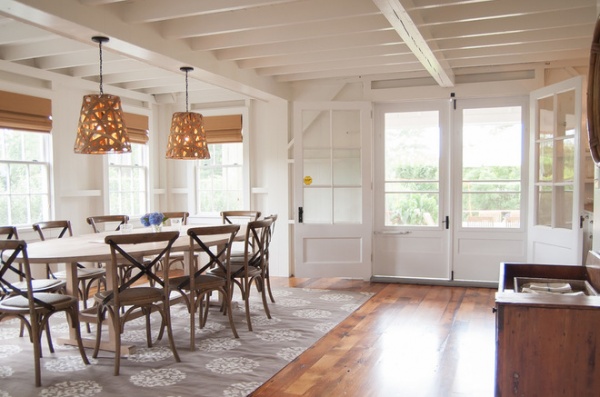 beach style dining room by allee architecture + design, llc