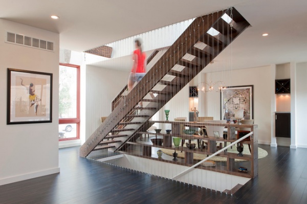 contemporary staircase by Urban Improvement Company