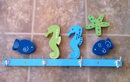 beach style towel bars and hooks by Etsy