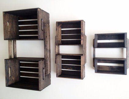 rustic wall shelves by Etsy