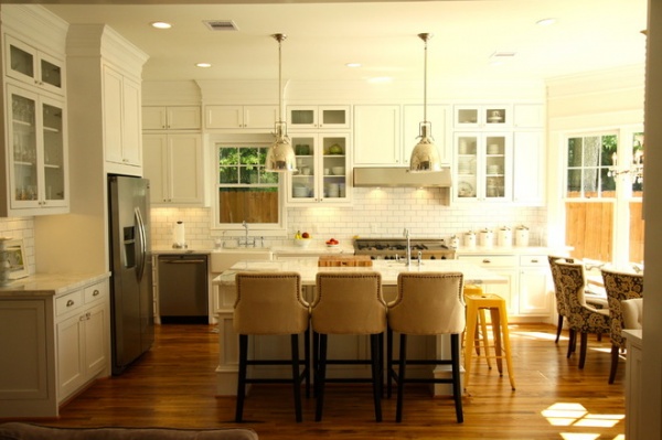 traditional kitchen 1920 Craftsman Rehab in Houston Heights Historic District