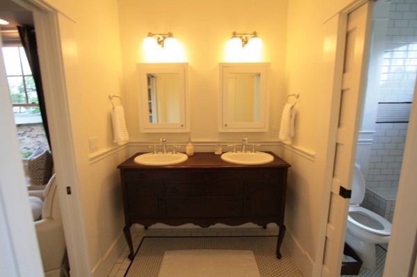 bathroom 1920 Craftsman Rehab in Houston Heights Historic District