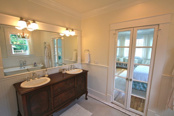 bathroom 1920 Craftsman Rehab in Houston Heights Historic District