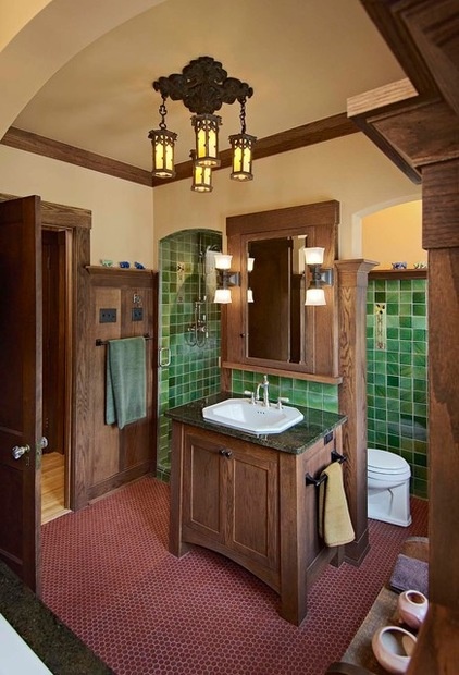 craftsman bathroom by Joseph Metzler / SALA Architects