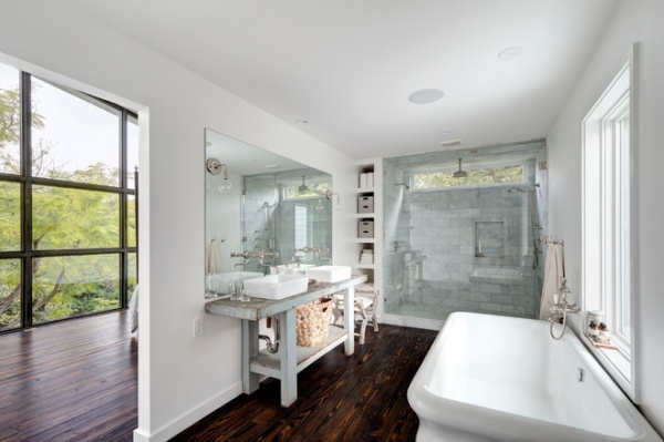 contemporary bathroom by Restructure Studio