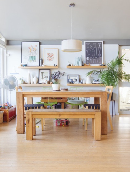 eclectic dining room by Nanette Wong