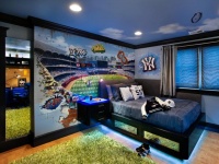 Blue Bedroom for a Baseball Fan : Designers' Portfolio