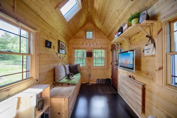 rustic living room by The Tiny Tack House