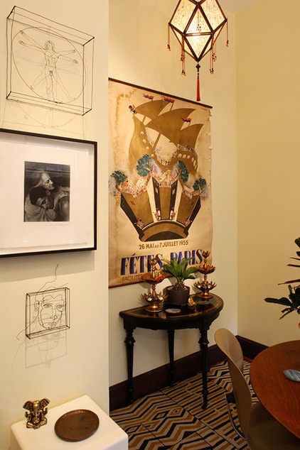 eclectic dining room by Robert Holgate Design