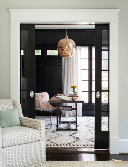 transitional home office by TerraCotta Properties