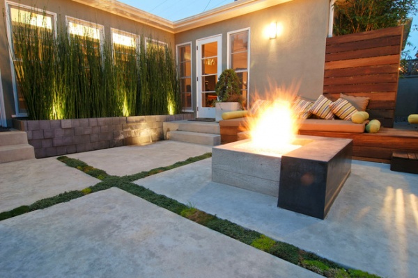 modern patio by Falling Waters Landscape