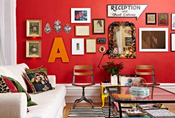 eclectic living room by Jacob Snavely Photography