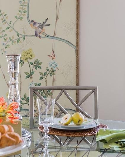 transitional dining room by Lovejoy Designs