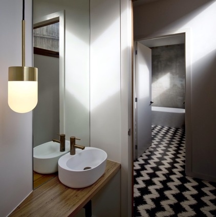 contemporary powder room by Auhaus Architecture