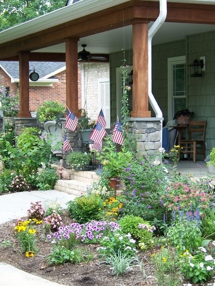 traditional porch Craftsman exterior