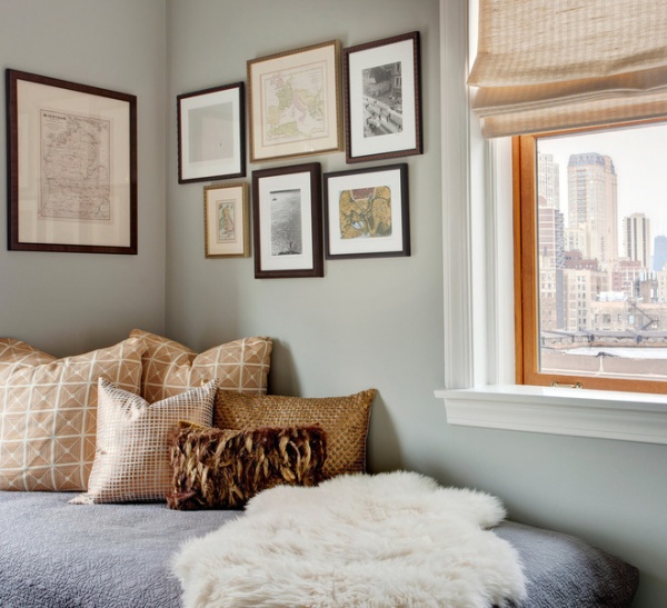 transitional bedroom by STUDIO GILD