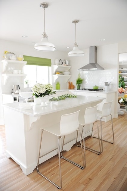 transitional kitchen by Maria Killam