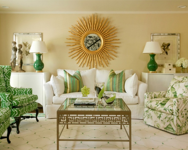 traditional living room by Tobi Fairley Interior Design