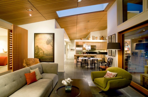 contemporary living room by Heliotrope Architects