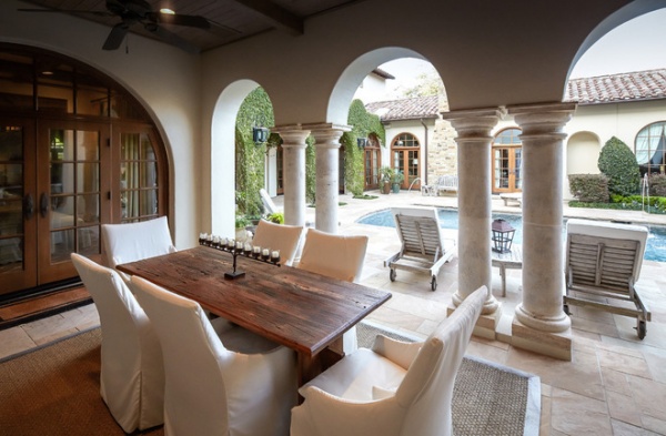 mediterranean patio by Thompson Custom Homes