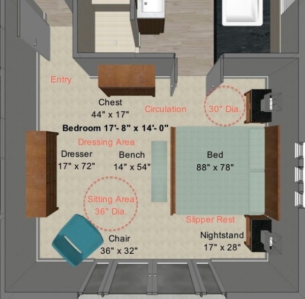 contemporary floor plan by Steven Corley Randel, Architect