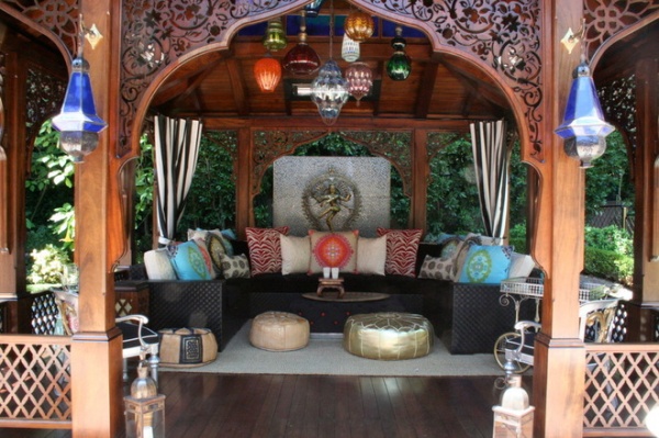 asian patio by Woodson & Rummerfield's House of Design