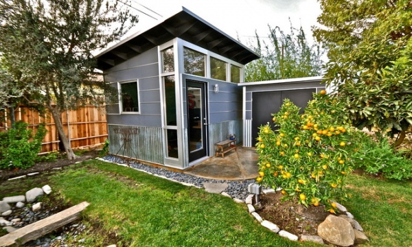 contemporary garage and shed by Studio Shed