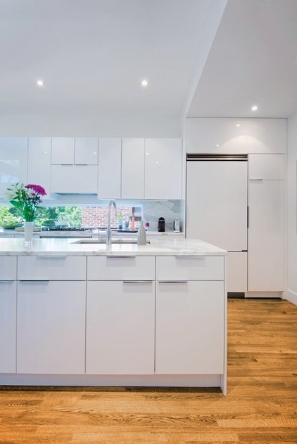 transitional kitchen by Andrew Snow Photography