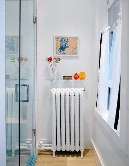 transitional bathroom by Andrew Snow Photography