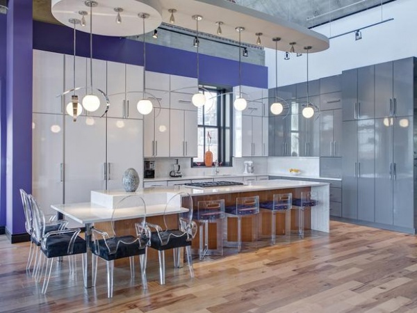 Oversized Kitchen Island with Table Height Counter : Designers' Portfolio