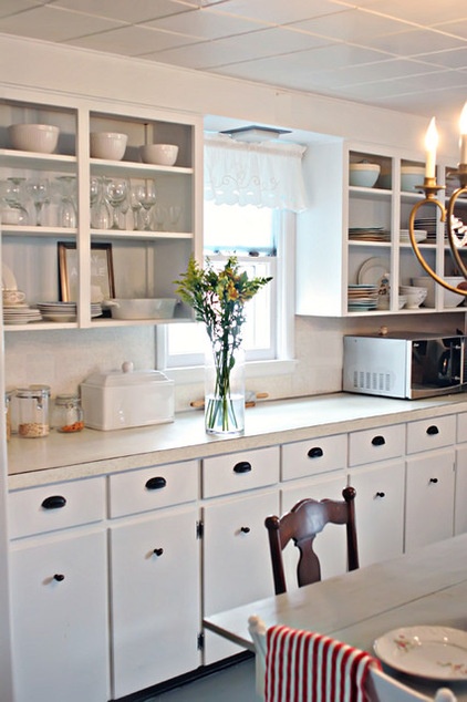 beach style kitchen Michigan Beach Cottage