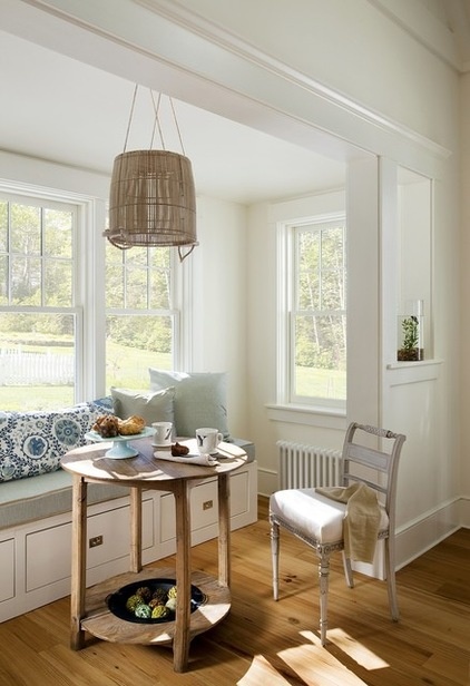 beach style dining room by ZeroEnergy Design