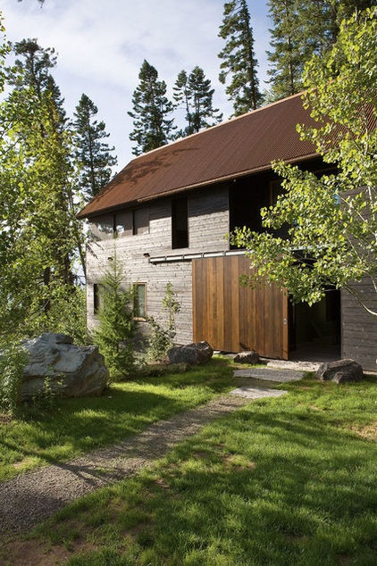 rustic exterior by Andersson-Wise Architects